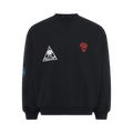 Marine Serre Souvenir Fleece Oversized Sweatshirt "Black"