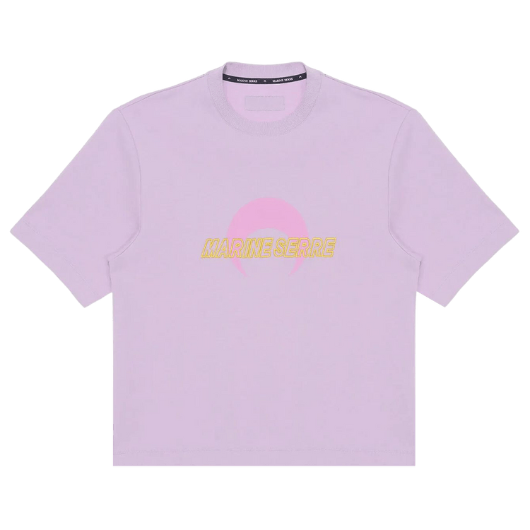 Marine Serre Sport Jersey Loose Fit T-Shirt "Sweet Lilac"