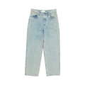 Marine Serre Moon Laser Denim Baggy Jeans "Light Beige"
