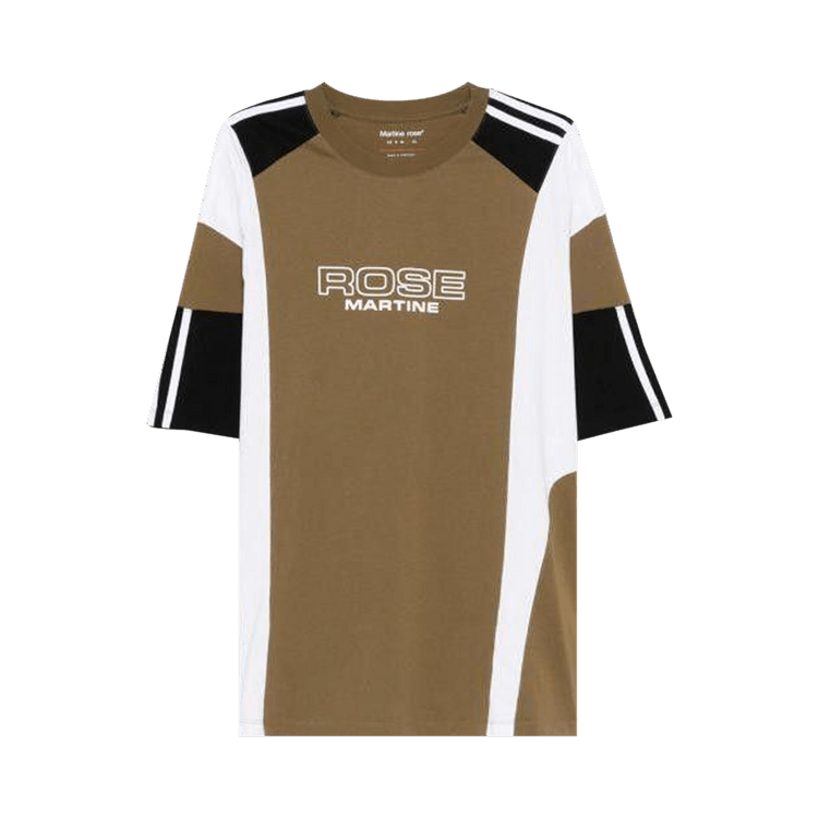 Martine Rose Oversized Panelled T-Shirt "Green/Khaki"