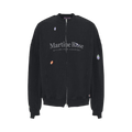 Martine Rose Zip Up Crew "Black Washed/Black"