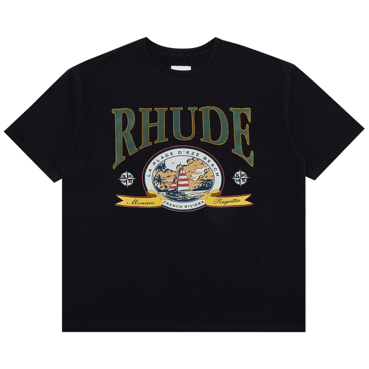 Rhude Monaco Regatta Tee "Vintage Black"
