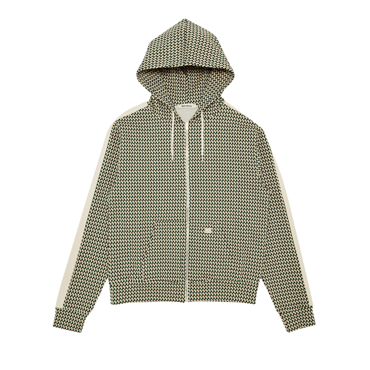 Wales Bonner Power Hoodie "Beige/Dark Green/Brown"