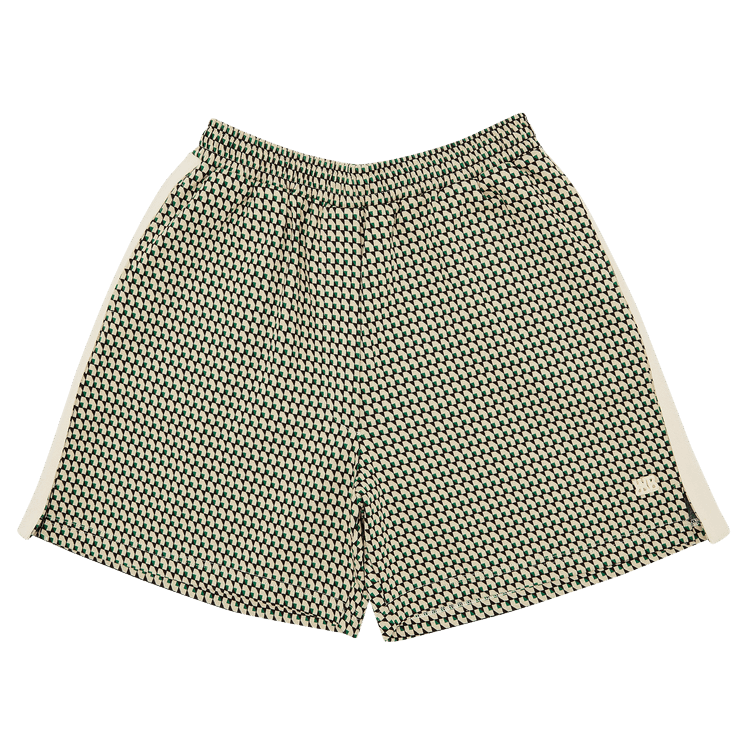 Wales Bonner Power Shorts "Beige/Dark Green/Brown"