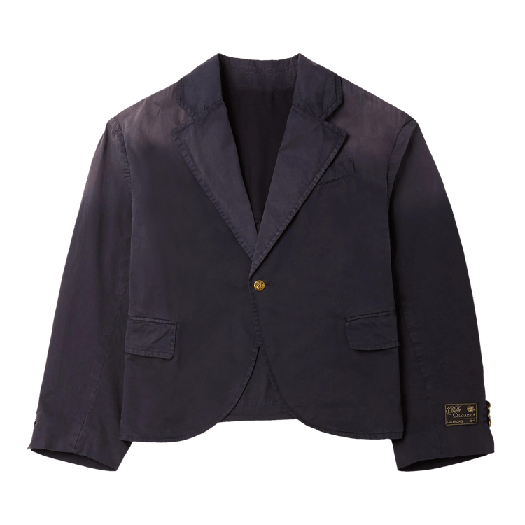 Willy Chavarria Washed Box Cutter Jacket "Navy"