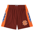 Eric Emanuel Basic Shorts "Maroon/Orange"