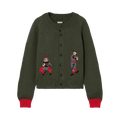 Bode Home Run Cardigan "Grey/Multicolor"