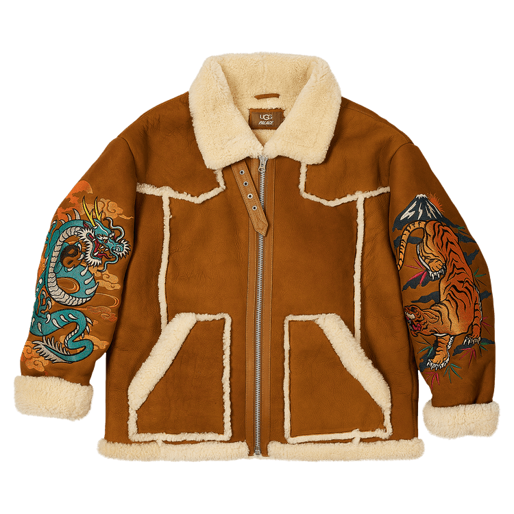 Palace x Ugg Shearling Jacket "Chestnut"