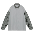 Cav Empt Overdye Grid Sleeve Big Shirt "Grey"