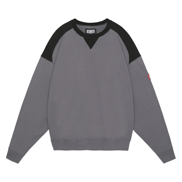 Cav Empt Panel Shoulder Crewneck "Charcoal"