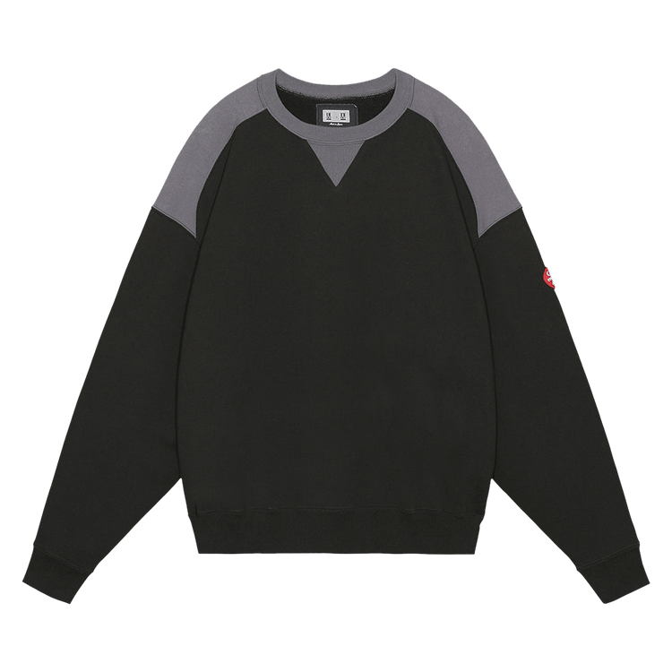 Cav Empt Panel Shoulder Crewneck "Black"