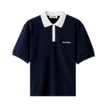 Miu Miu Logo Embroidered Polo Shirt "Blue"