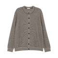 The Row Doyle Cardigan "Ecru/Dark Brown"