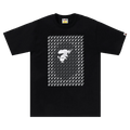 BAPE Sta Houndstooth Ape Head Tee "Black/Black"