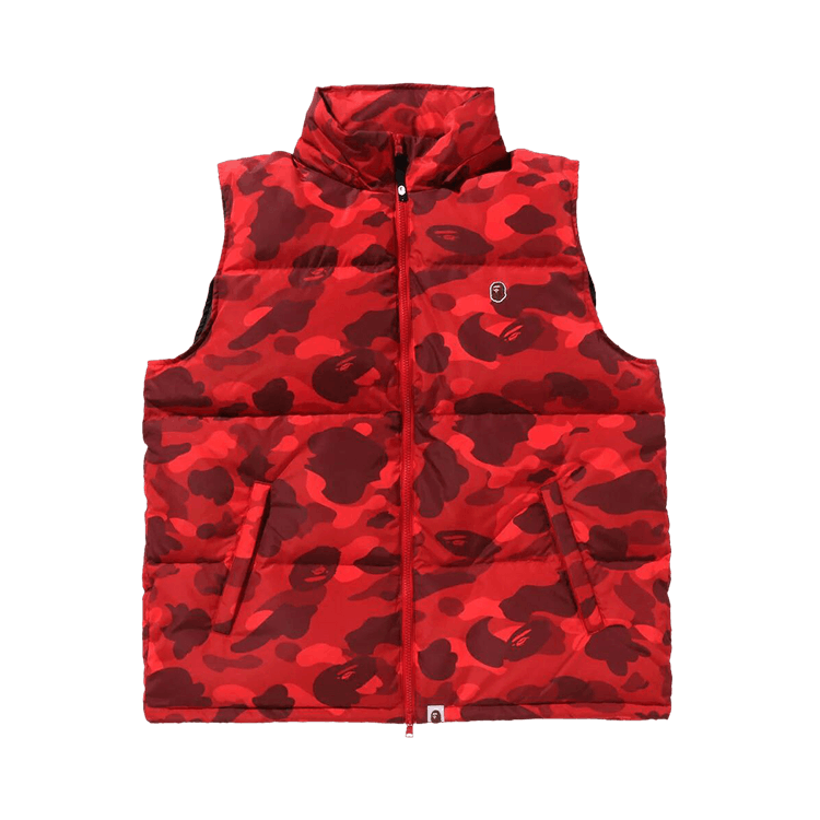 BAPE Color Camo Down Vest "Red"