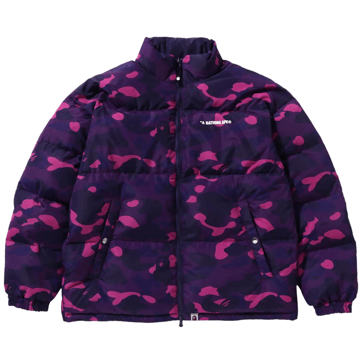 BAPE Color Camo Reversible Down Jacket "Purple"