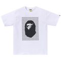 BAPE Sta Houndstooth Ape Head Tee "White/Black"
