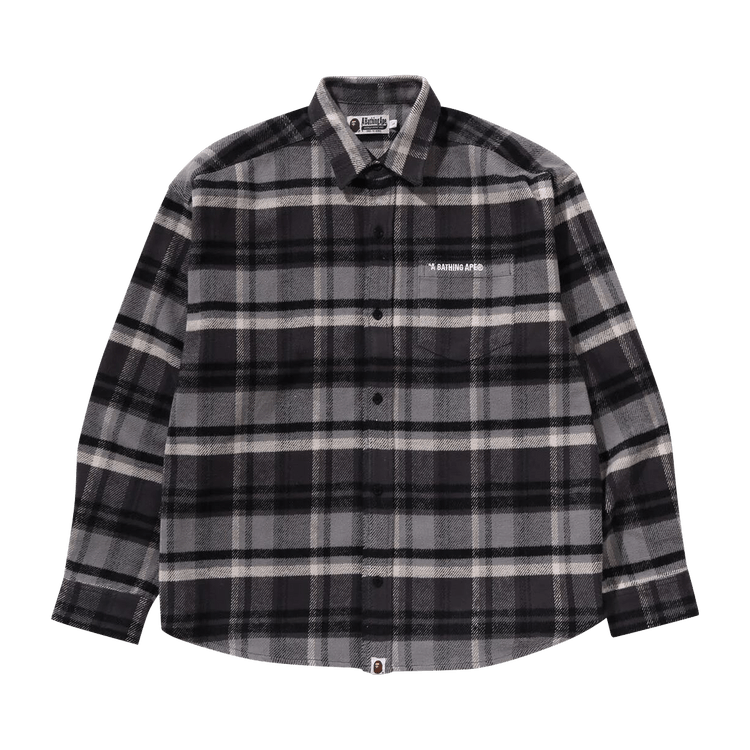 BAPE Check Flannel Shirt "Black"