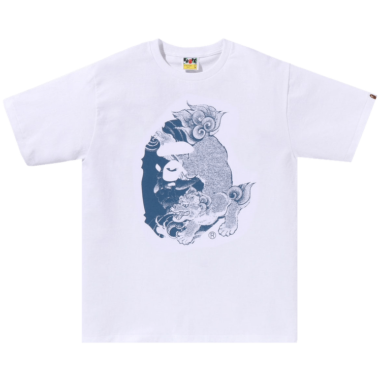BAPE Japanese Tattoo Big Ape Head Tee "White"