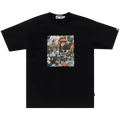 BAPE Flyer Pattern Print Tee "Black"