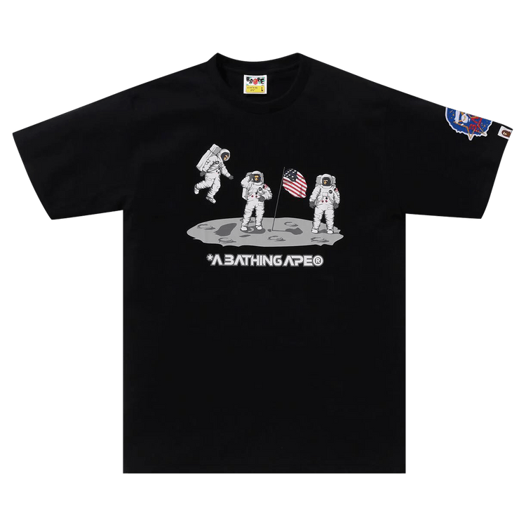 BAPE Moon Landing Tee "Black"