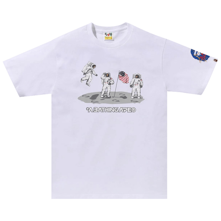 BAPE Moon Landing Tee "White"