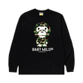BAPE ABC Camo Baby Milo Long-Sleeve Tee "Black/Green"