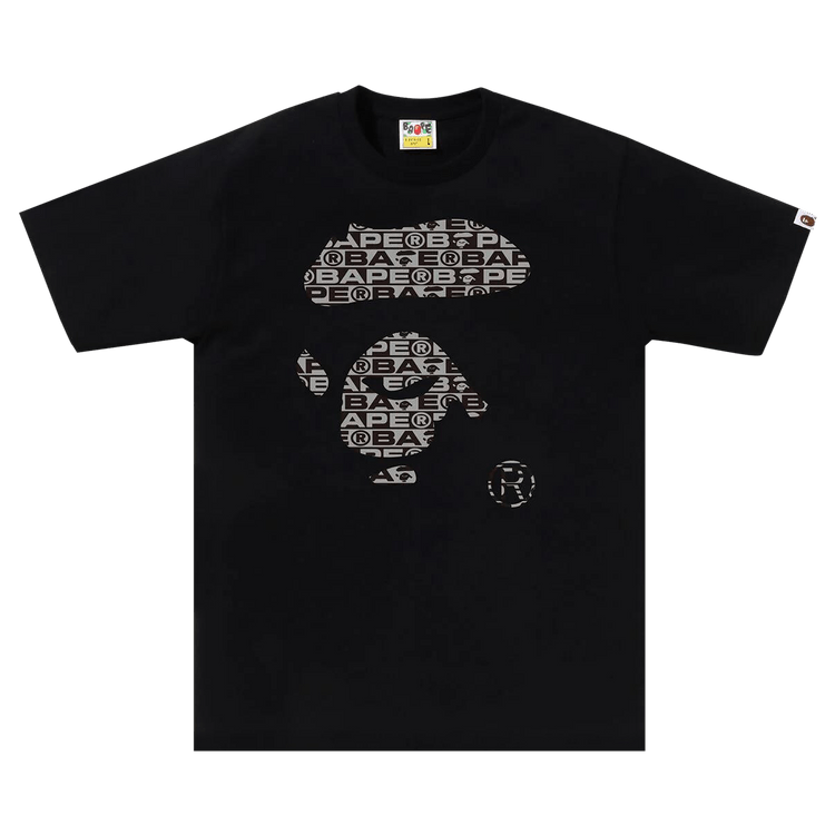 BAPE Lux Sport Pattern Ape Face Tee "Black"