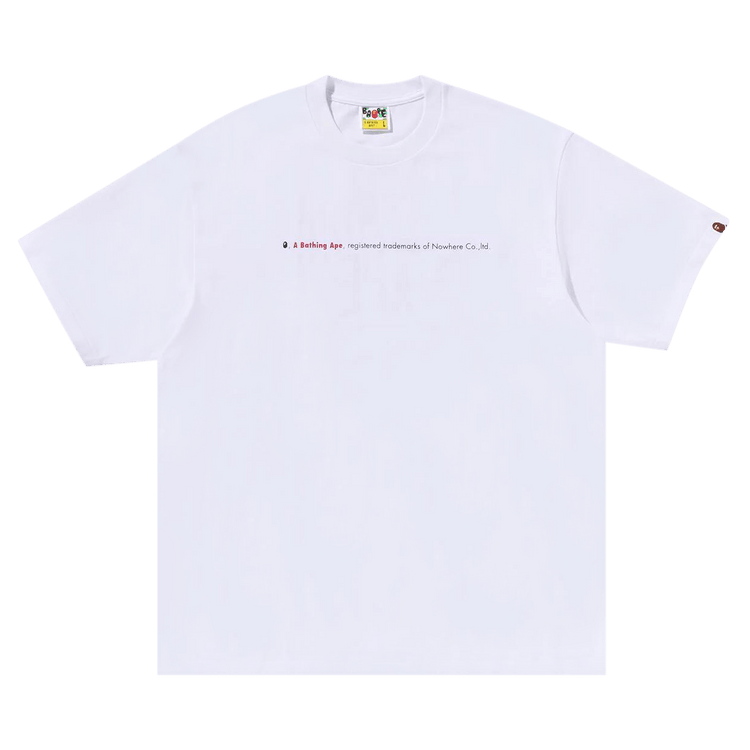 BAPE Hightlight Logo Relaxed Fit Tee "White"