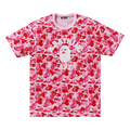 BAPE ABC Camo College Tee "Pink"