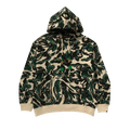 BAPE Marbling Camo Relaxed Fit Pullover Hoodie "Green"