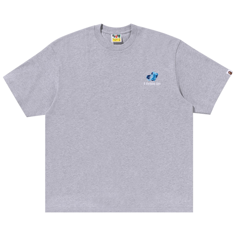 BAPE ABC Camo Logo Relaxed Fit Tee "Grey"
