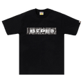 BAPE Lux Sport Pattern Box Logo Tee "Black"