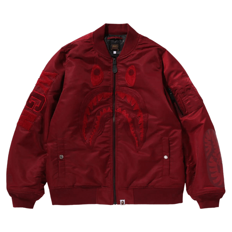 BAPE Shark MA-1 "Burgundy"