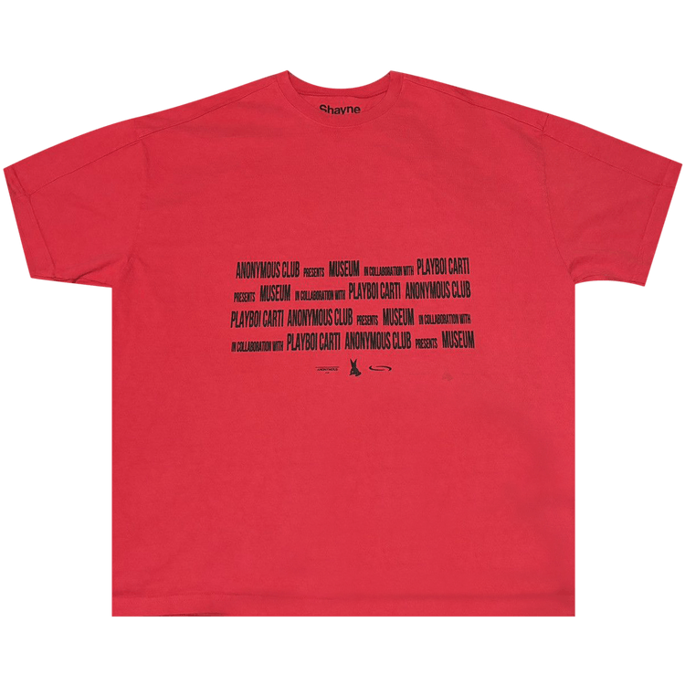 Anonymous Club x Playboi Carti x Shayne Oliver Movie Tee "Red"