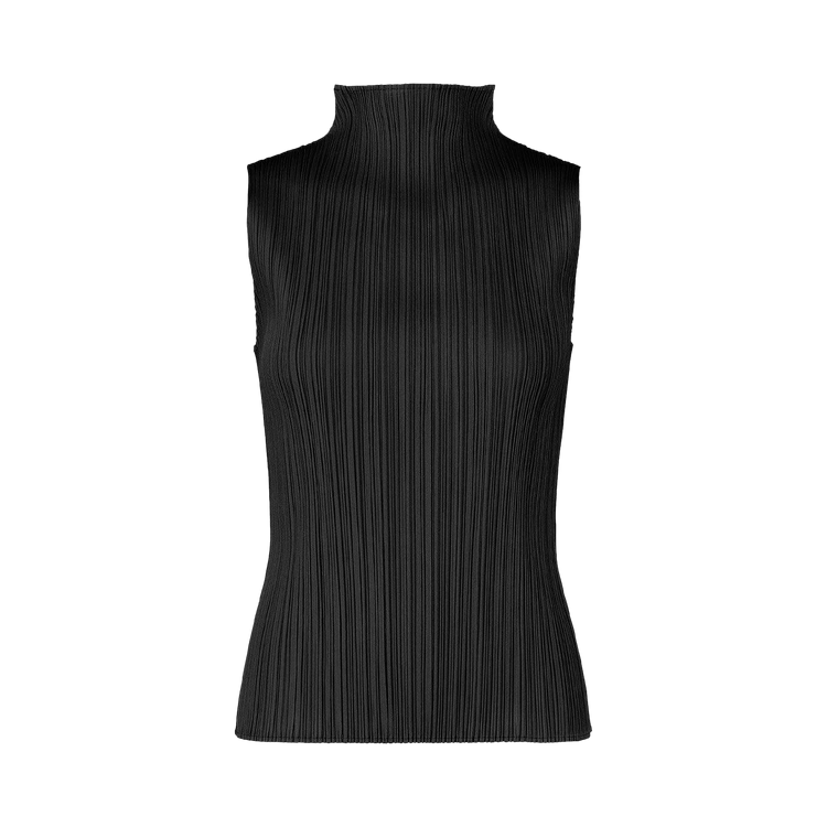 Pleats Please Issey Miyake Basic Sleeveless Top "Black"