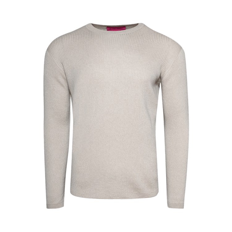 The Elder Statesman Heavy Delicash Crew "Oatmeal"