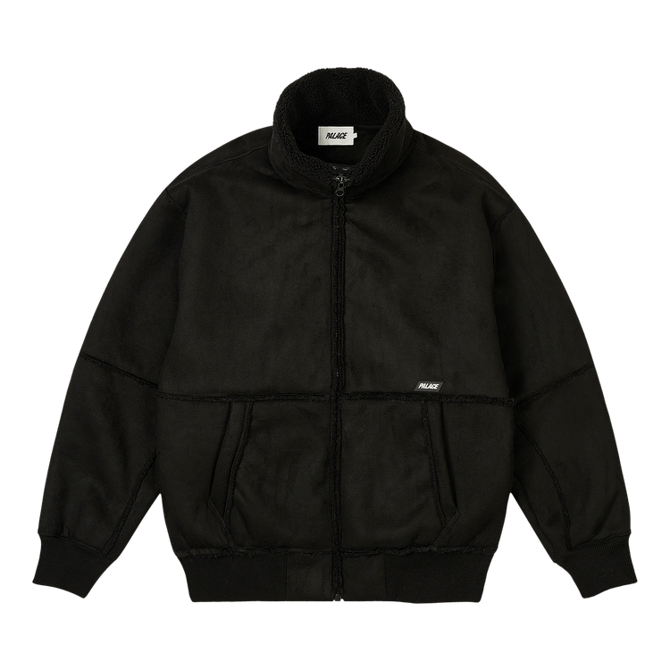 Palace Sherpa Faux Suede Funnel "Black"