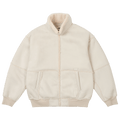 Palace Sherpa Faux Suede Funnel "Soft White"