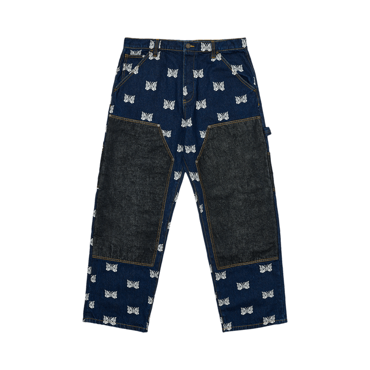 Palace x Needles Double Knee Pant "Indigo"