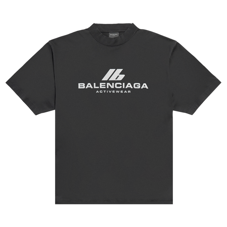 Balenciaga Activewear T-Shirt "Faded Black"