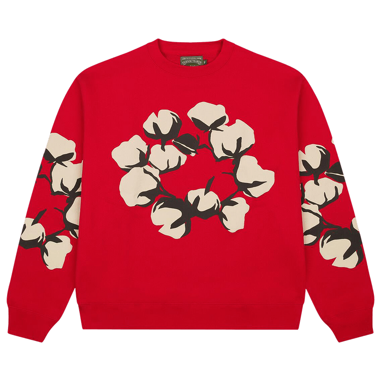 Denim Tears x Cactus Plant Flea Market Cactus Tears Crewneck "Red"