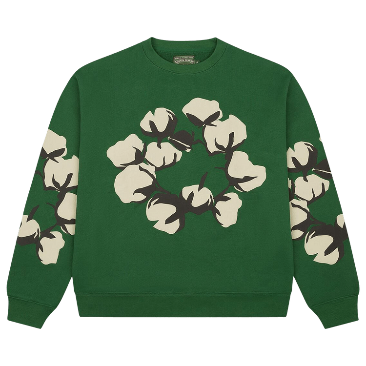 Denim Tears x Cactus Plant Flea Market Cactus Tears Crewneck "Green"