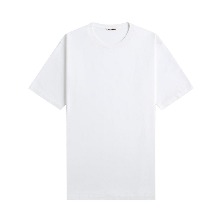 Auralee Luster Plaiting Tee "White"