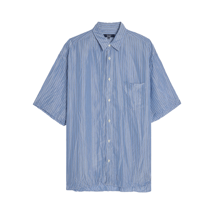 Comme des Garçons Homme Plus Cupra Stripes Garment Treated Shirt "Sax/Navy/White"