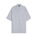 Comme des Garçons Homme Plus Cupra Stripes Garment Treated Shirt "White/Sax/Navy"