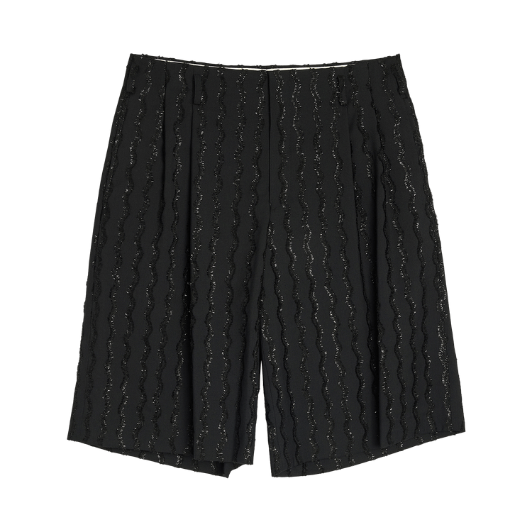 Comme des Garçons Homme Plus Wool Rayon Viera Mall Embroidery Pant "Black"