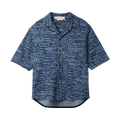 Marni Pencil Logo Western Shirt "Blue Kyanite"