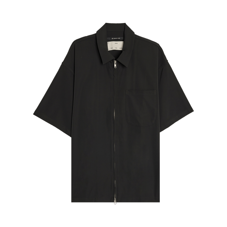 Song for the Mute Poly Tech Zip Up Gym Shirt "Black"