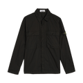 Stone Island Compass Patch Logo Overshirt "Black"